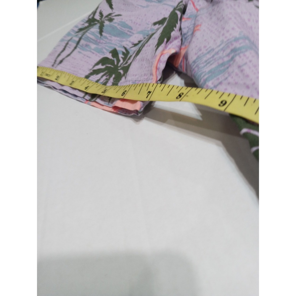 ORIGINAL USE Flamingo Hawaiian Camp‎ Tropical Sz M Men's S/S Button Up Shirt - Picture 3 of 8